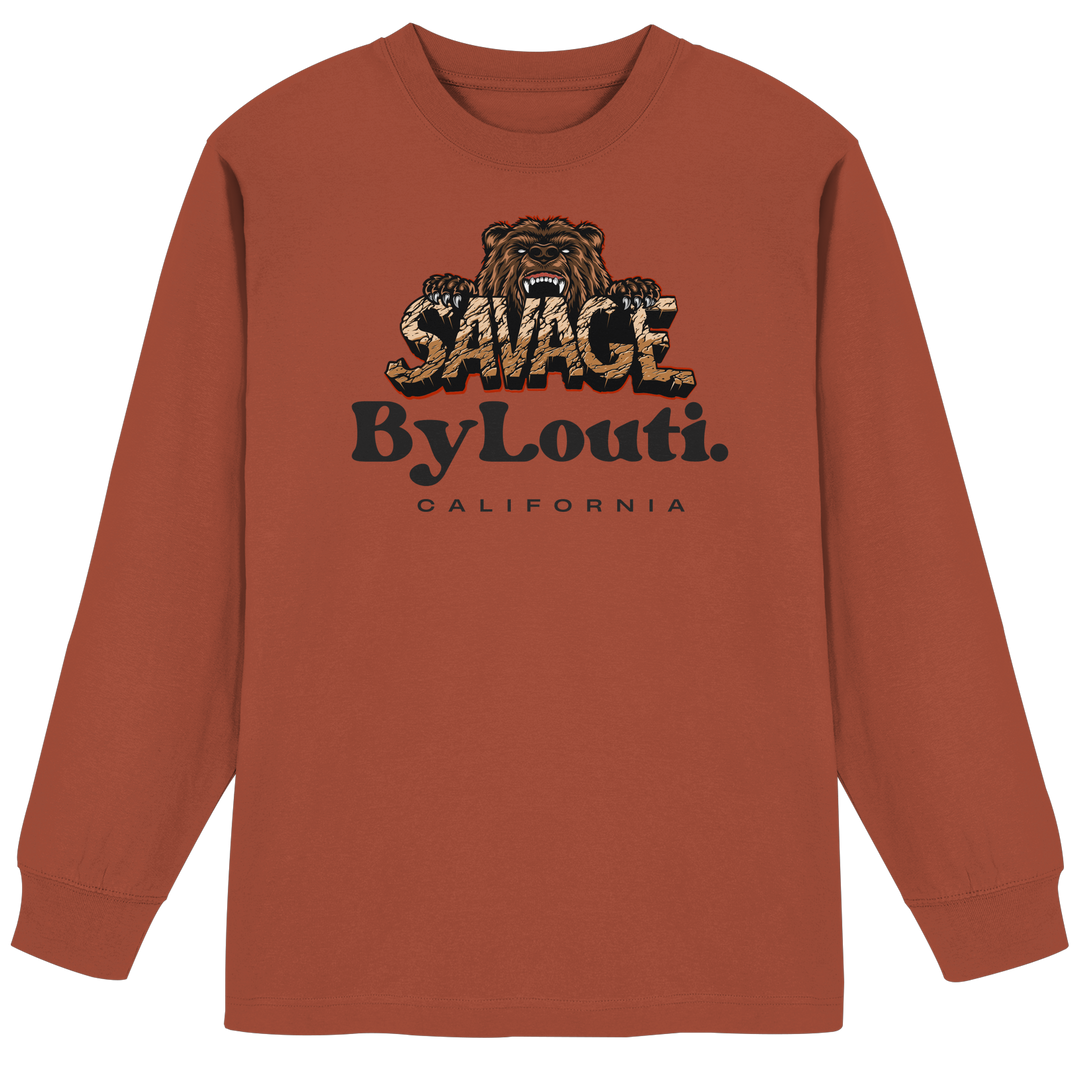 Savage - Organic Heavy Oversized Longsleeve T-Shirt