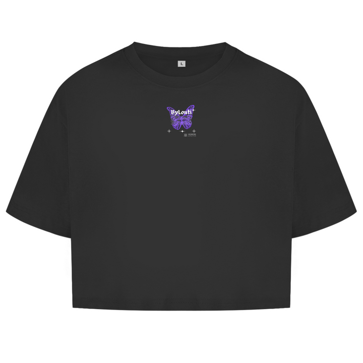 NEW ByLouti-Butterfly Oversize Crop Top