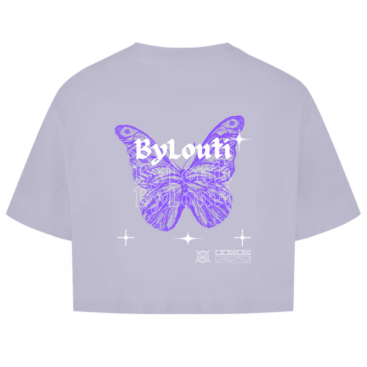NEW ByLouti-Butterfly Oversize Crop Top