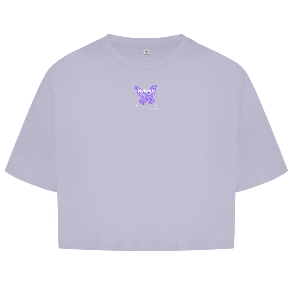 NEW ByLouti-Butterfly Oversize Crop Top