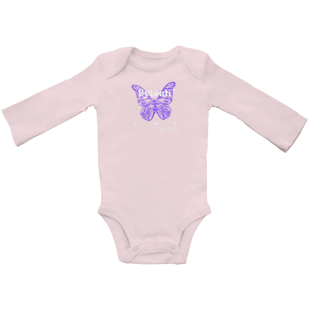 Baby Butterfly Organic Bodysuit Long Sleeve