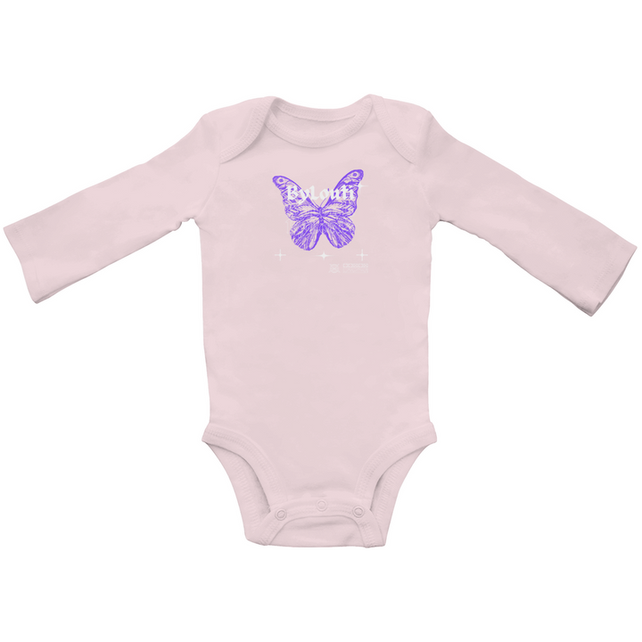 Baby Butterfly Organic Bodysuit Long Sleeve