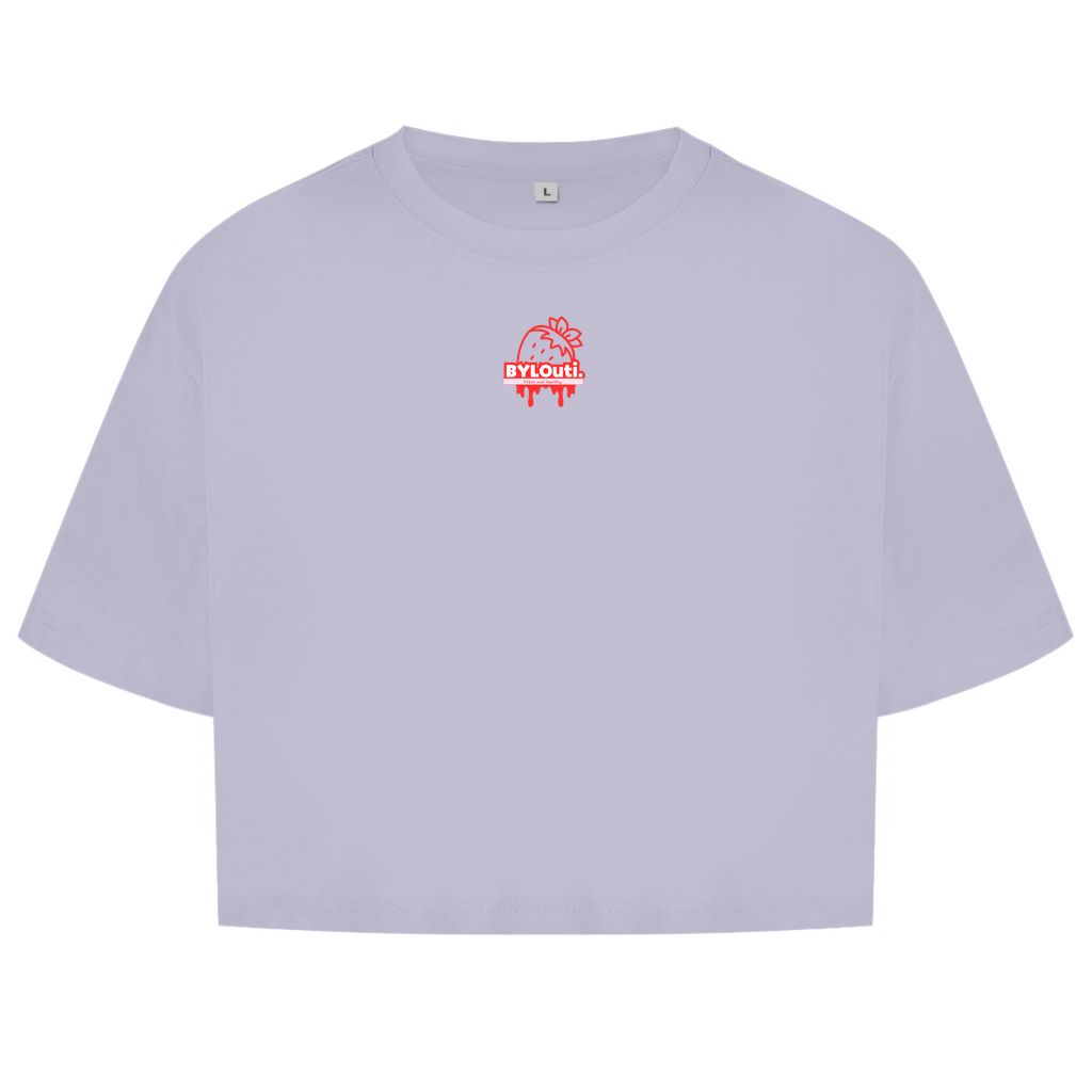 NEW ByLouti-Strawberry Oversize Crop Top