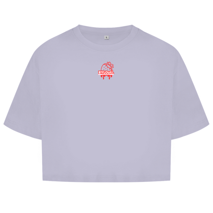 NEW ByLouti-Strawberry Oversize Crop Top
