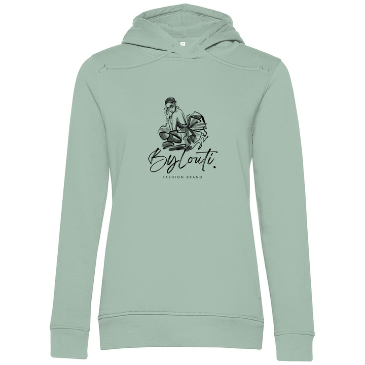 Women's premium organic hoodie bylouti