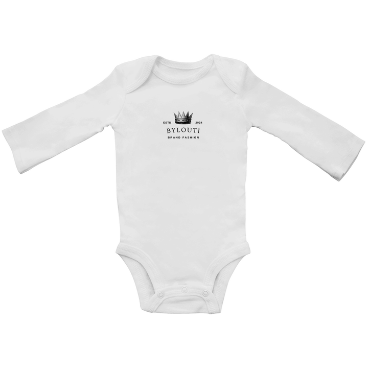 Baby organic bodysuit long sleeve heart