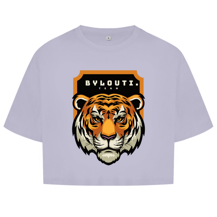 Women's Oversize Crop Top Lion