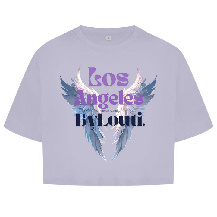 NEU Damen Oversize Crop Top Los Angeles
