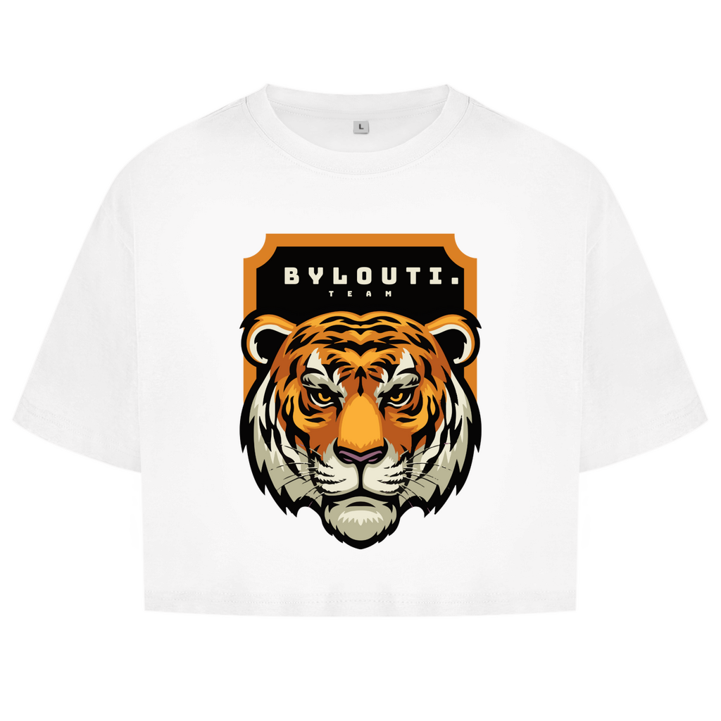 Women's Oversize Crop Top Lion