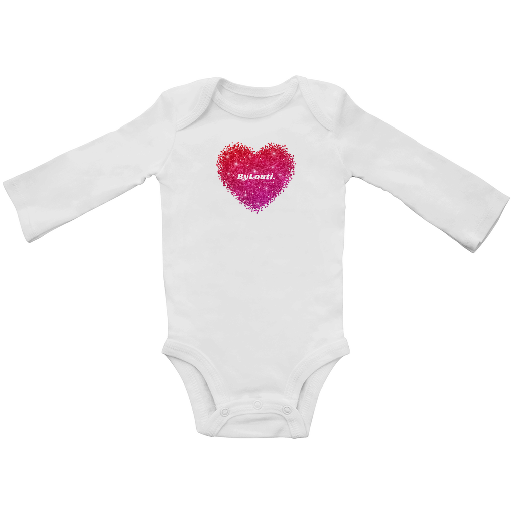 Baby Organic Bodysuite Long Sleeve Heart