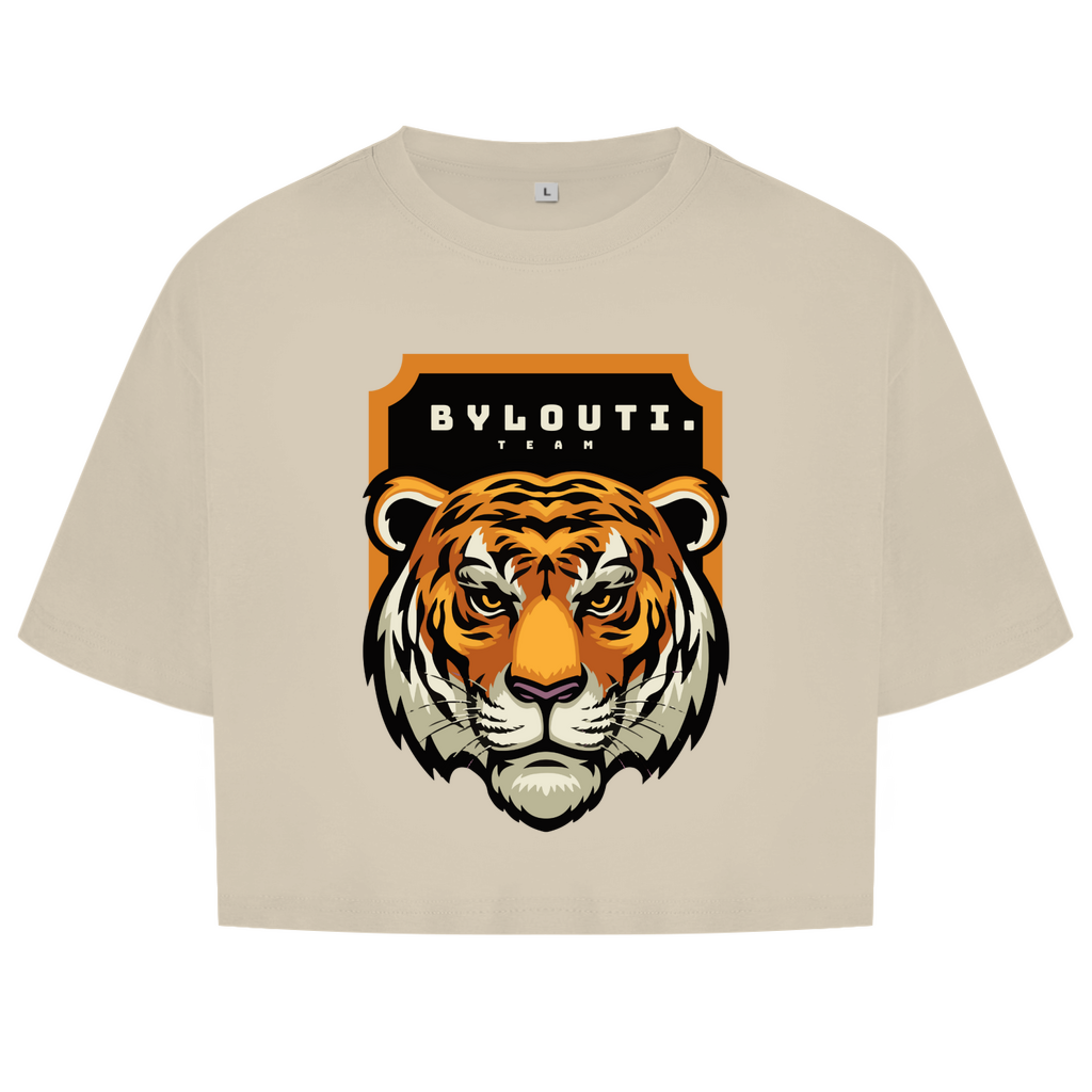 Women's Oversize Crop Top Lion