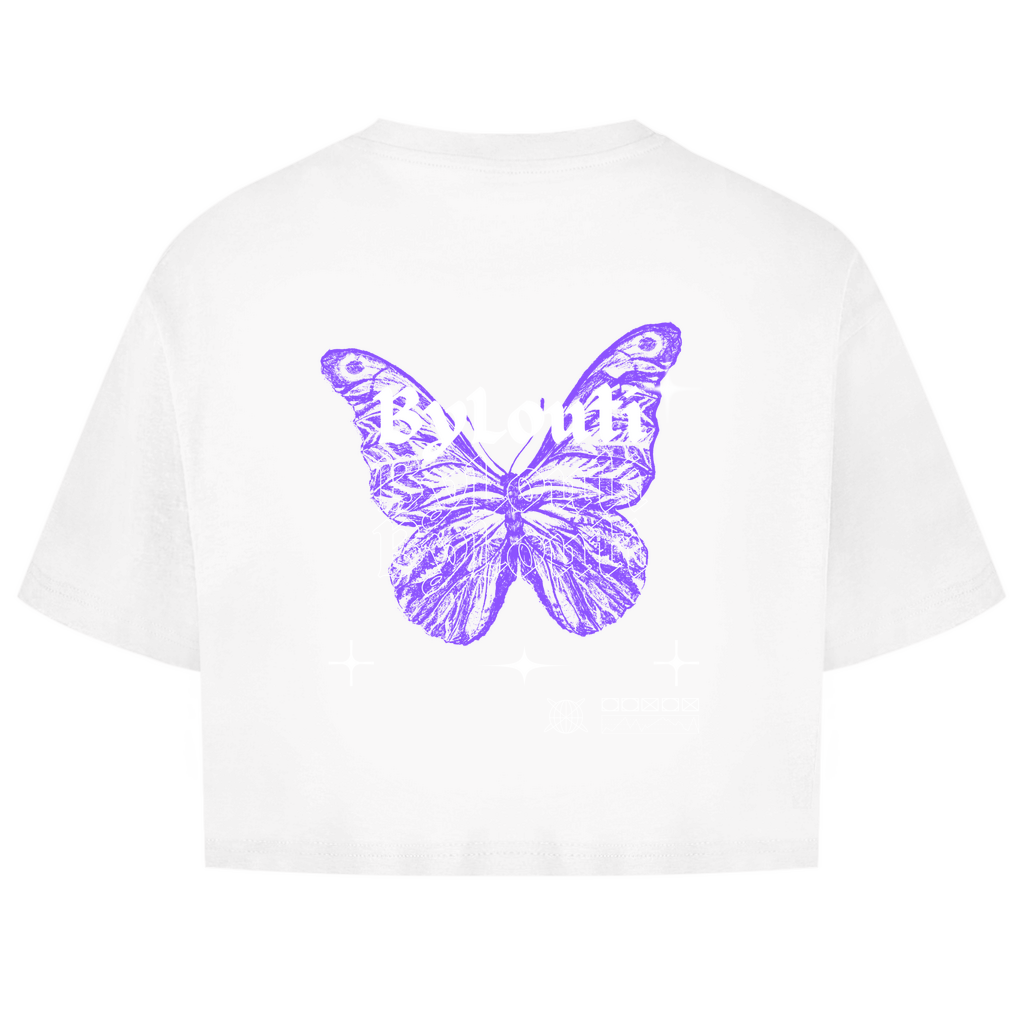 NEW ByLouti-Butterfly Oversize Crop Top