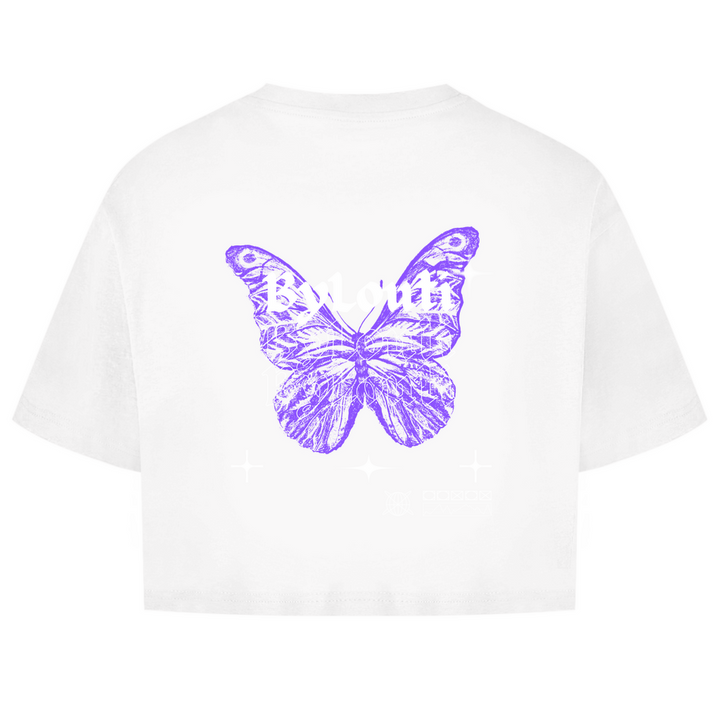 NEW ByLouti-Butterfly Oversize Crop Top