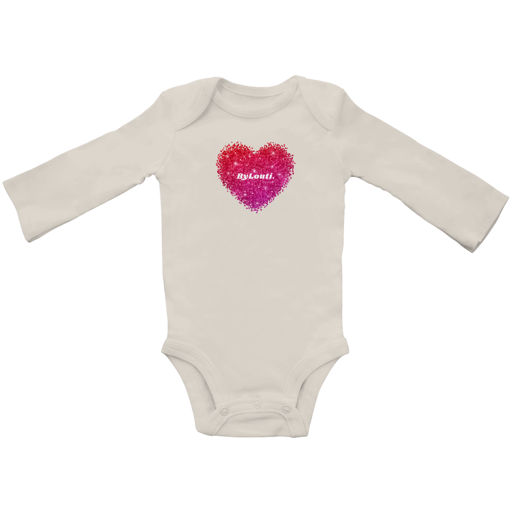 Baby Organic Bodysuite Long Sleeve Heart