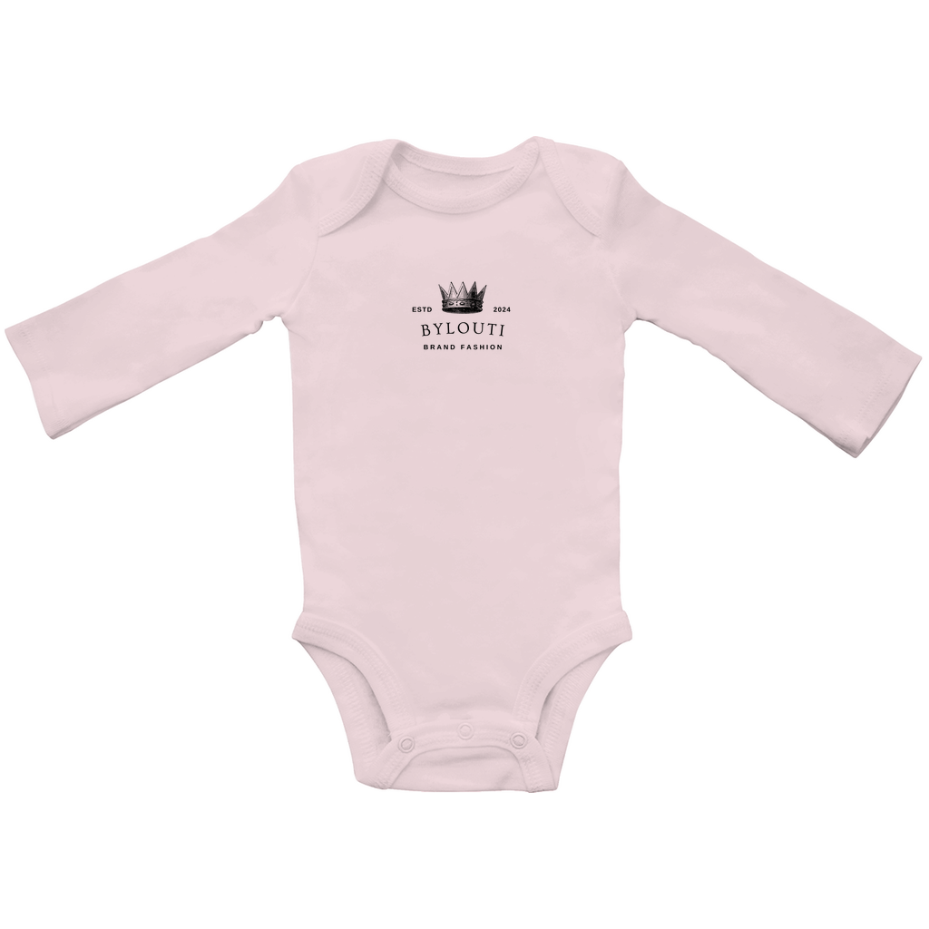 Baby organic bodysuit long sleeve heart