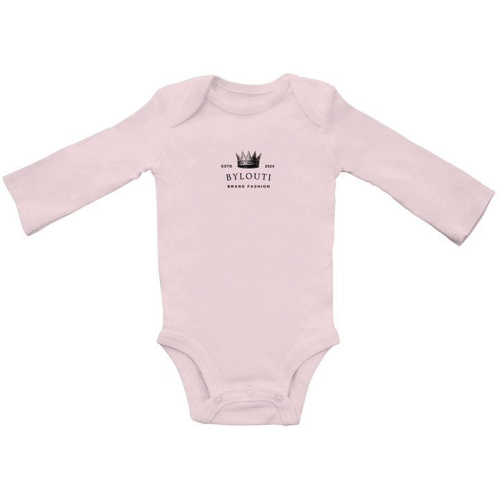 Baby organic bodysuit long sleeve heart