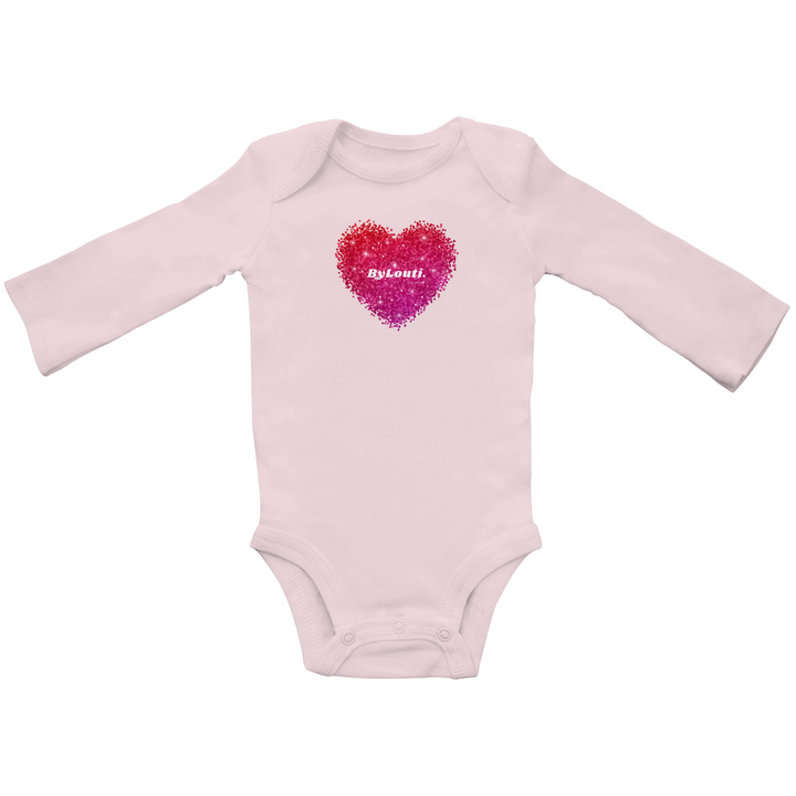 Baby Organic Bodysuite Long Sleeve Heart