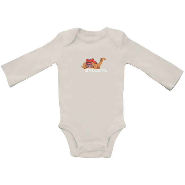 Baby Camel Organic Bodysuit Long Sleeve