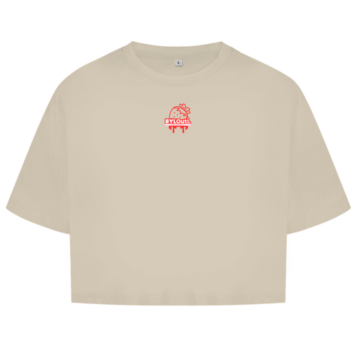 NEW ByLouti-Strawberry Oversize Crop Top