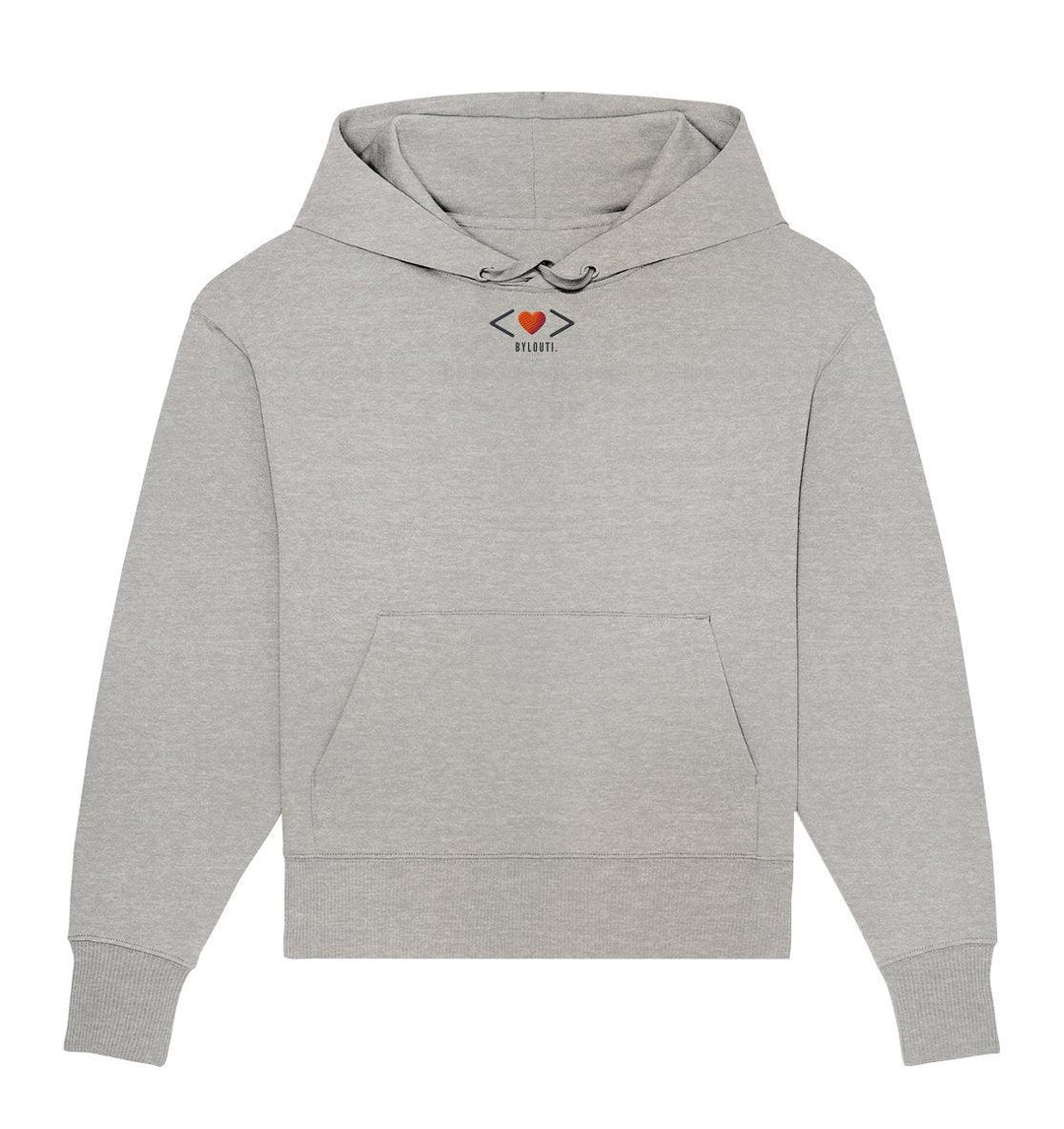 ByLouti - Heart - Code - Organic Oversize Hoodie (Stick) - ByLouti