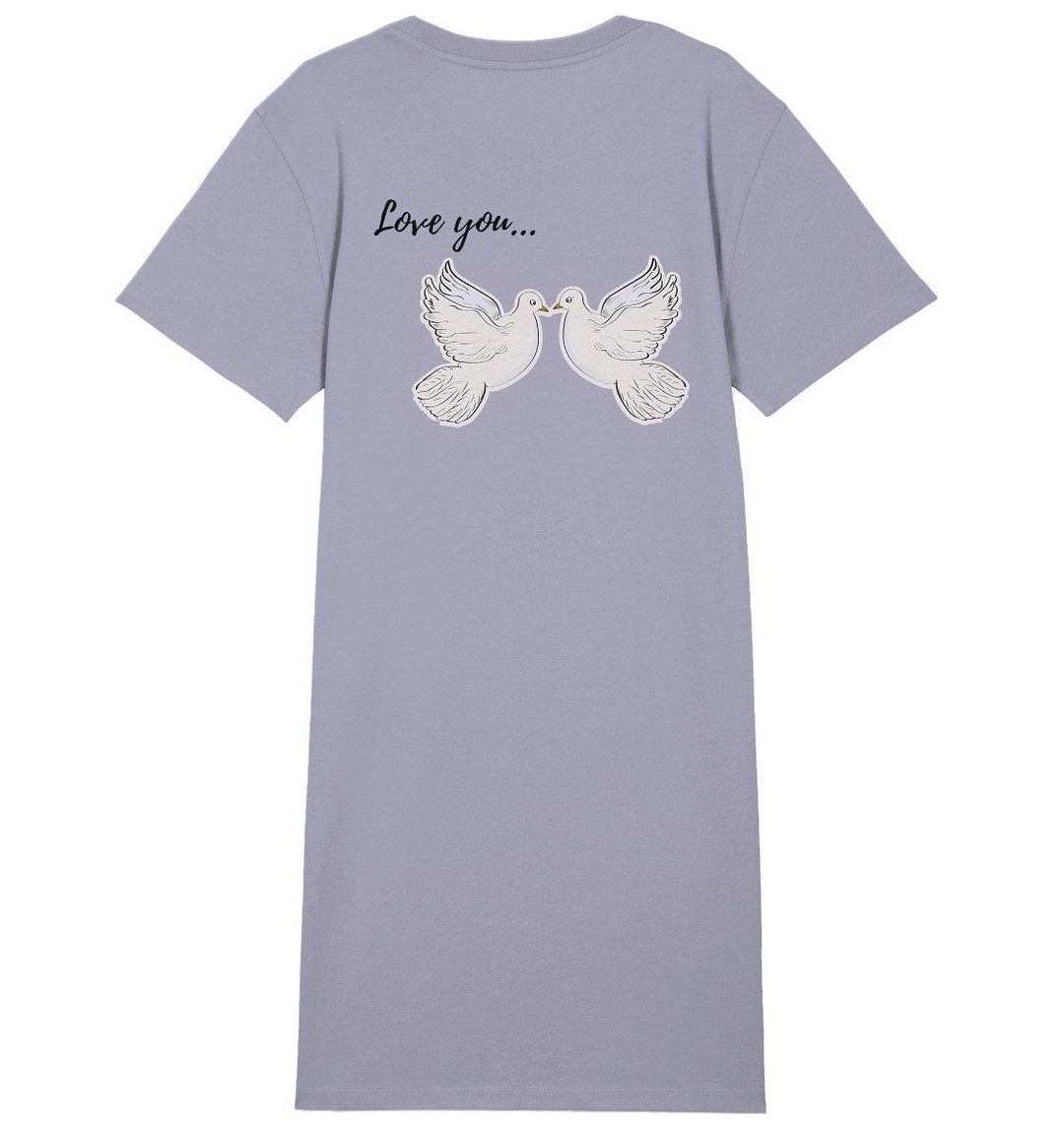 ByLouti - Ladies Dress - Love - Ladies Organic Shirt Dress - ByLouti