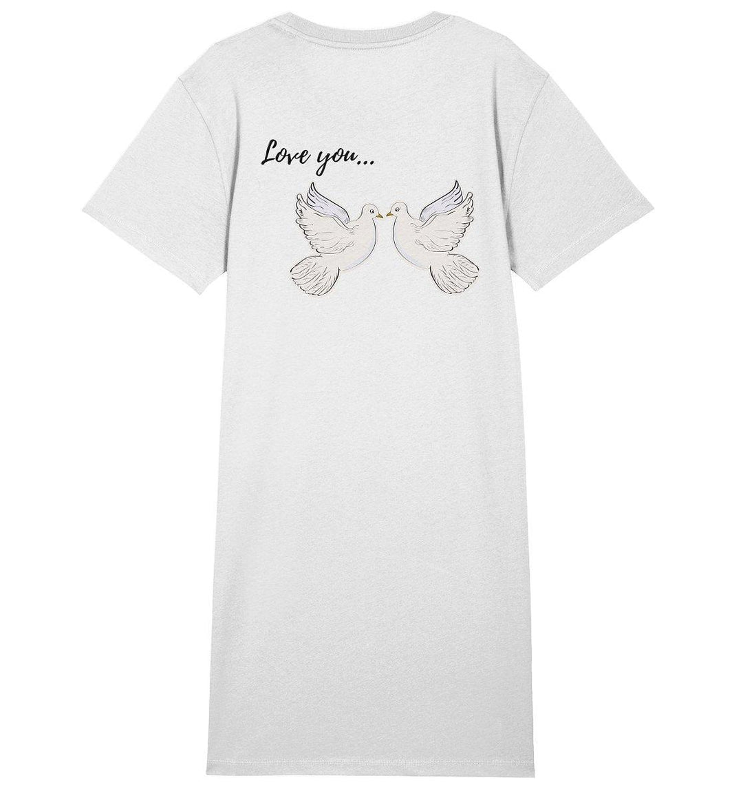 ByLouti - Ladies Dress - Love - Ladies Organic Shirt Dress - ByLouti