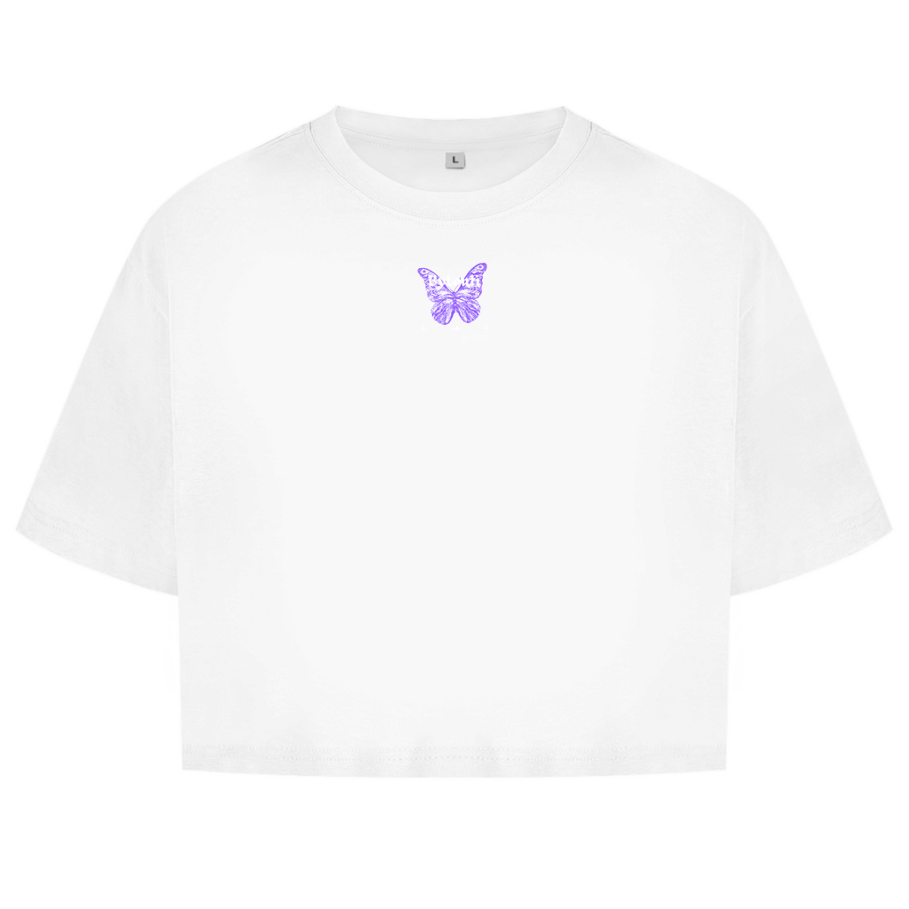 NEW ByLouti-Butterfly Oversize Crop Top