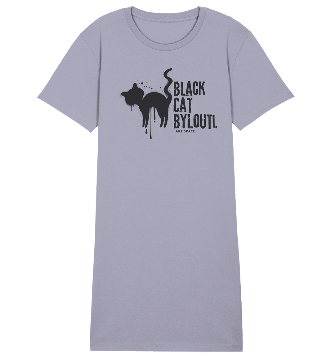 ByLouti-Black Cat - Ladies Organic Shirt Dress