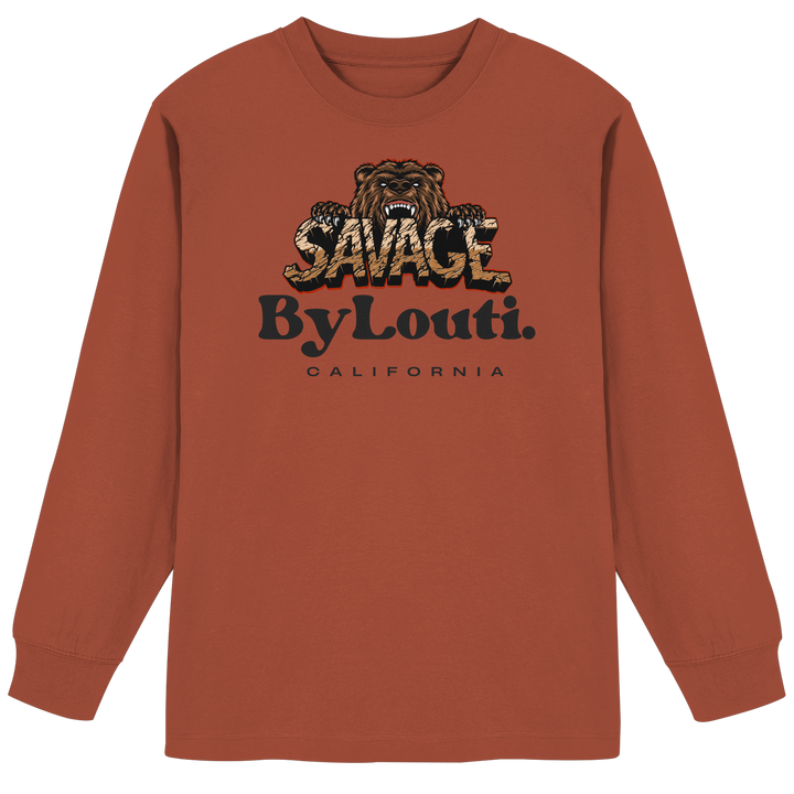 Savage - Organic Heavy Oversized Longsleeve T-Shirt