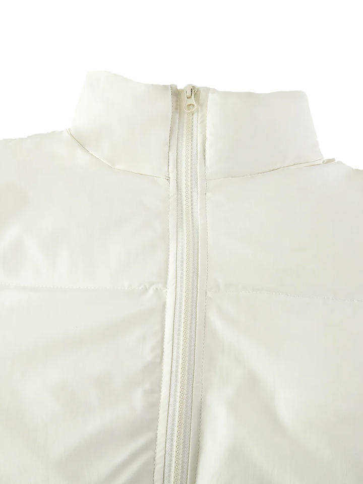 Unisex Zipper Puffer Coat