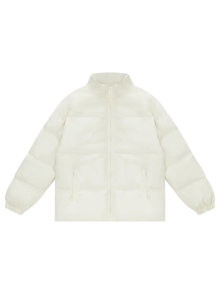 Unisex Zipper Puffer Coat